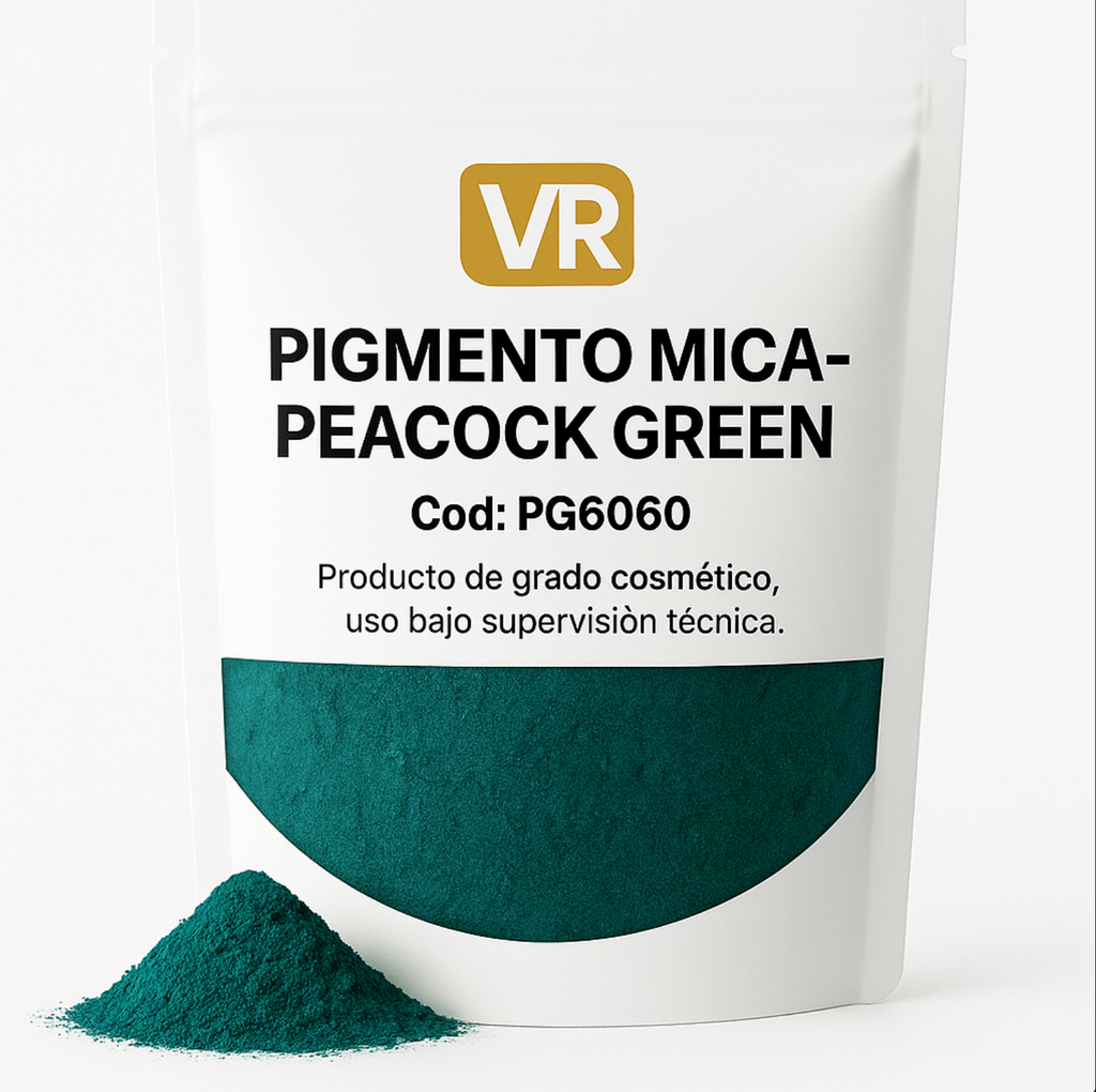 Pigmento mica peacok green