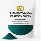 Pigmento mica peacok green